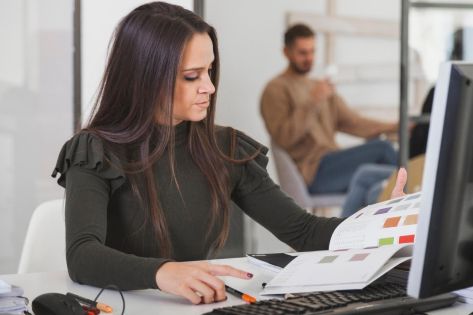 Financial planning session with charts and calculations